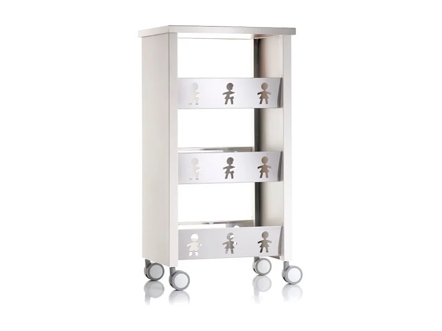 Carrello con ruote portatutto, 83,50 x 43,50 x 30,50 cm. BALI