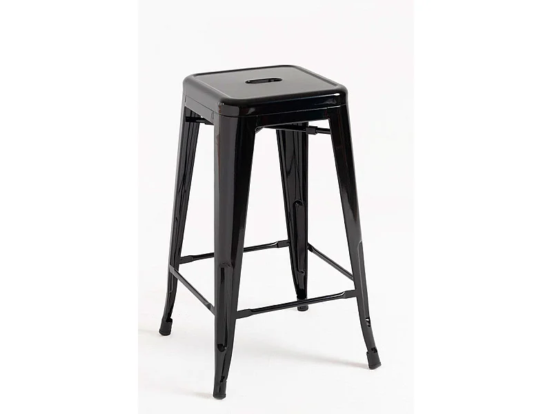 Lote de 2 Taburetes Torix Bajos - Negro