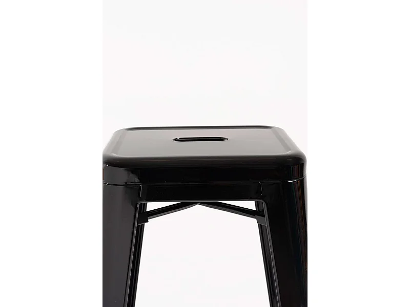 Lote de 2 Taburetes Torix Bajos - Negro