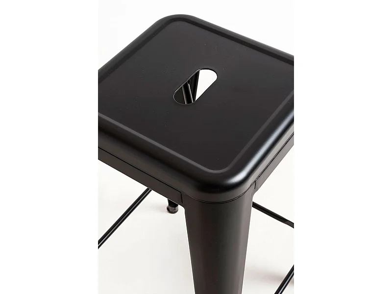 Lote de 2 Taburetes Torix Bajos - Negro mate