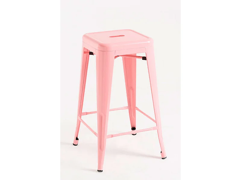 Lote de 6 Taburetes Torix Bajos - Rosa