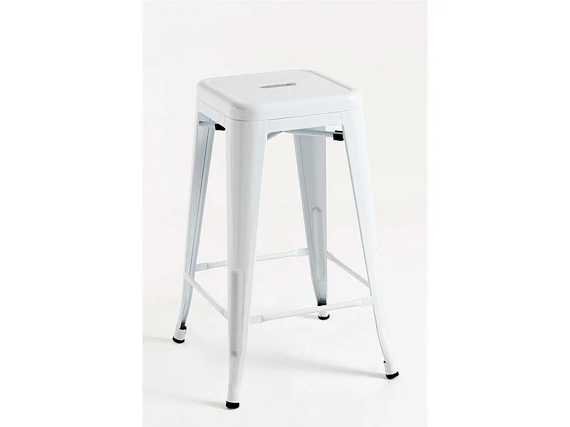 Lote de 2 Taburetes Torix Bajos - Blanco