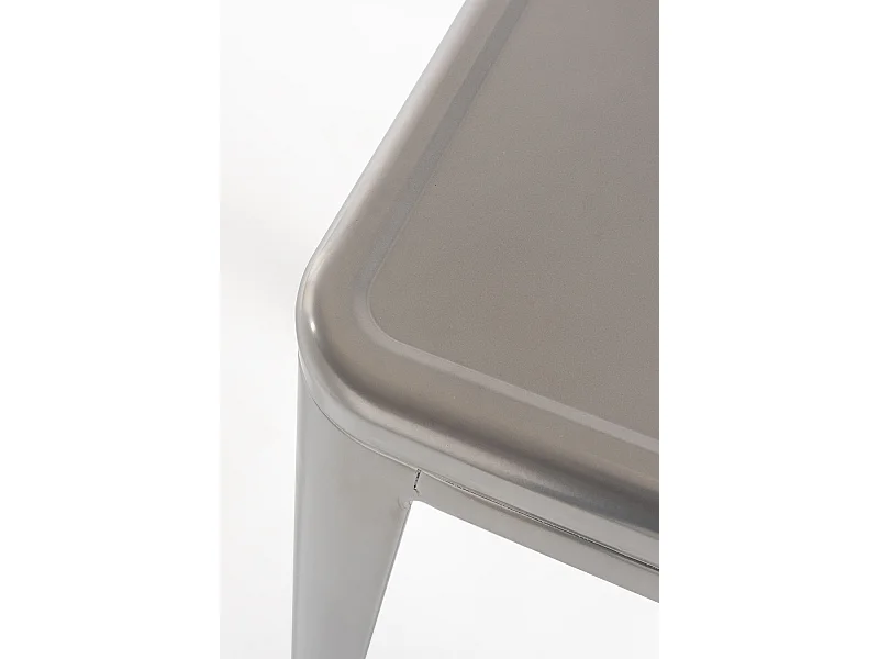 Lote de 6 Taburetes Torix Bajos - Gris metalizado