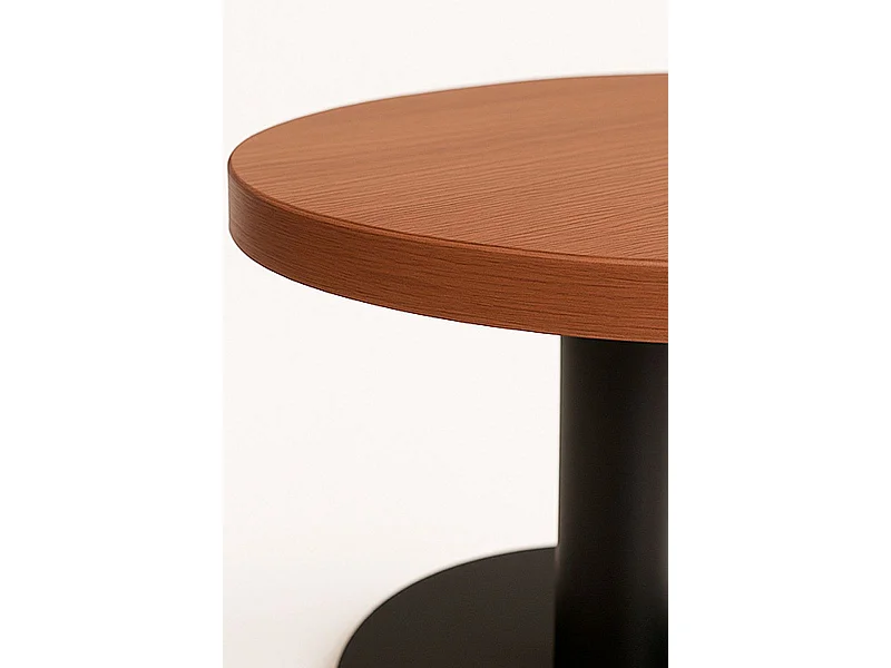 Mesas Auxiliares - Mesa Kuat Redonda - Negro