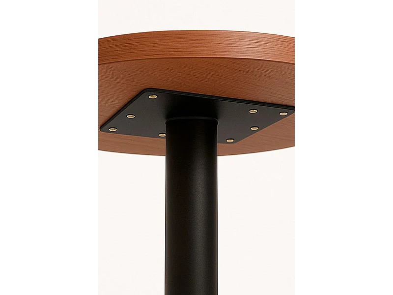 Mesas Auxiliares - Mesa Kuat Redonda - Negro