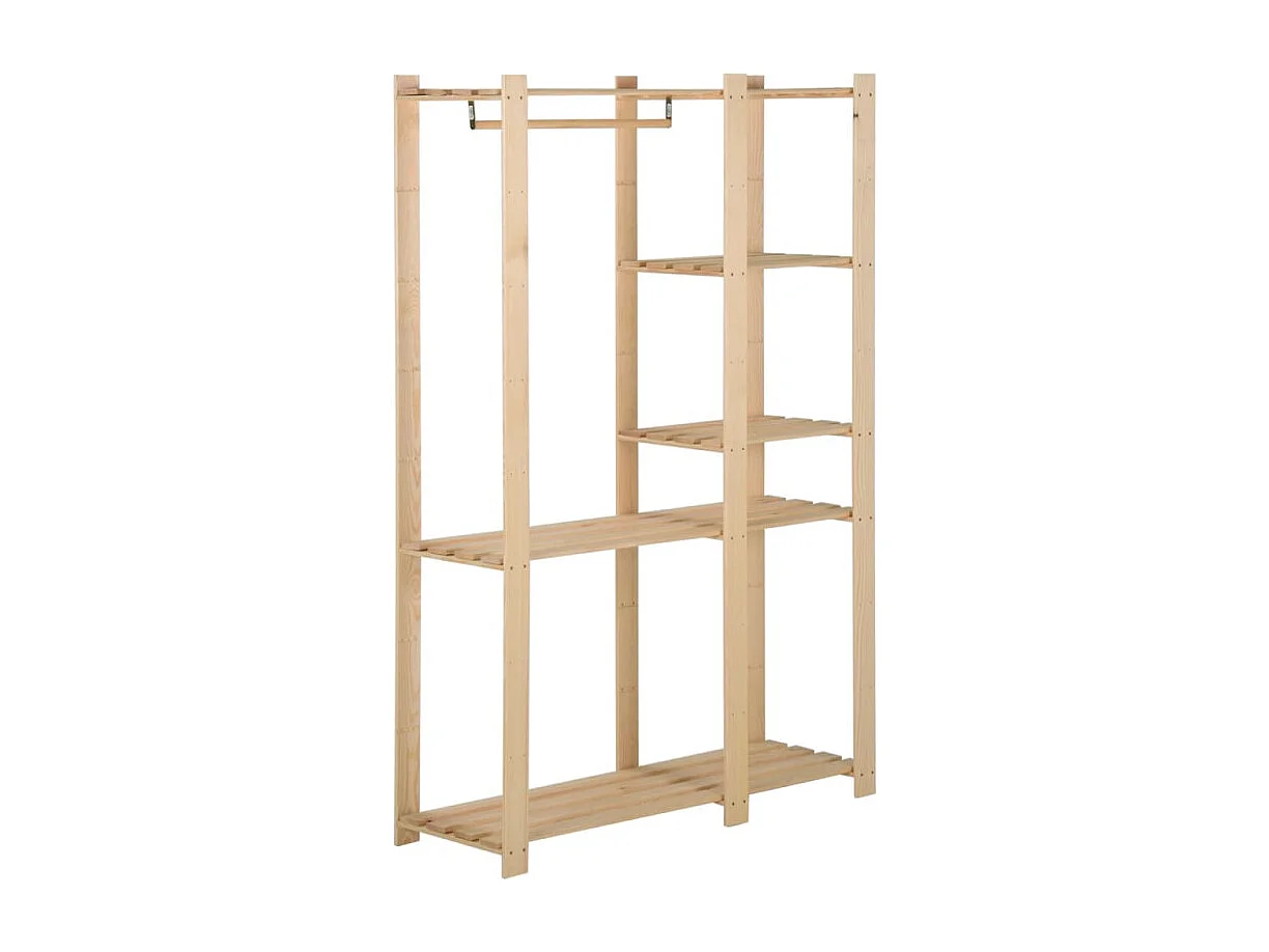 Kleiderständer 110x38x170 cm Massivholz Kiefer