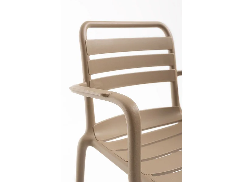 Sillas Jardín - Silla Belia con Brazos - Beige