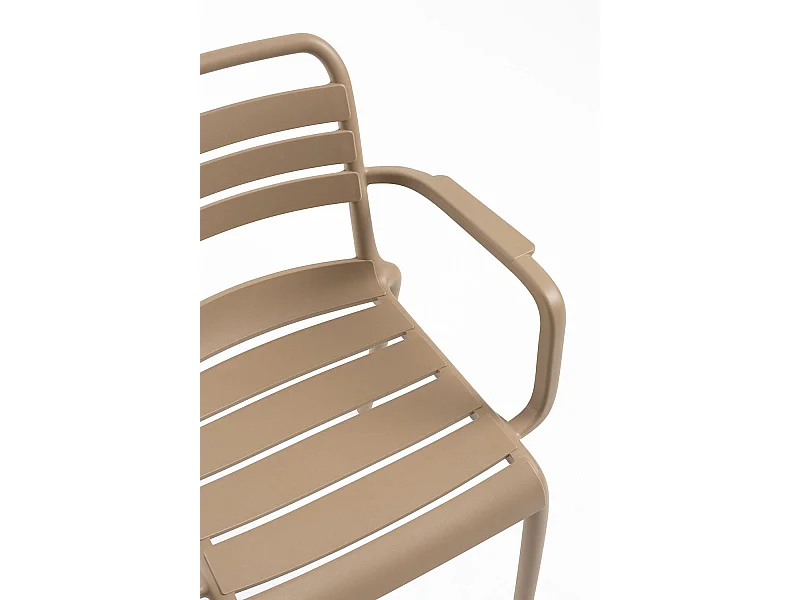 Sillas Jardín - Silla Belia con Brazos - Beige