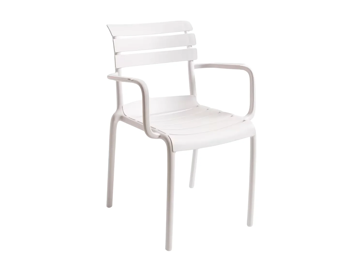 Sillas Jardín - Silla Lamix con Brazos - Blanco