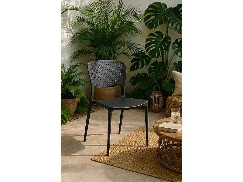Sillas Jardín - Silla Fresk - Negro