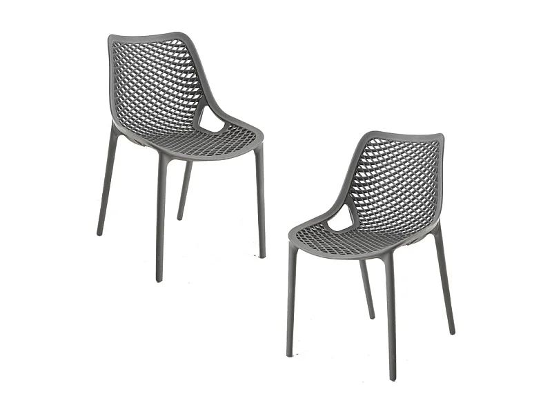 Packs Sillas Comedor - Pack 2 Sillas Kusin - Gris oscuro