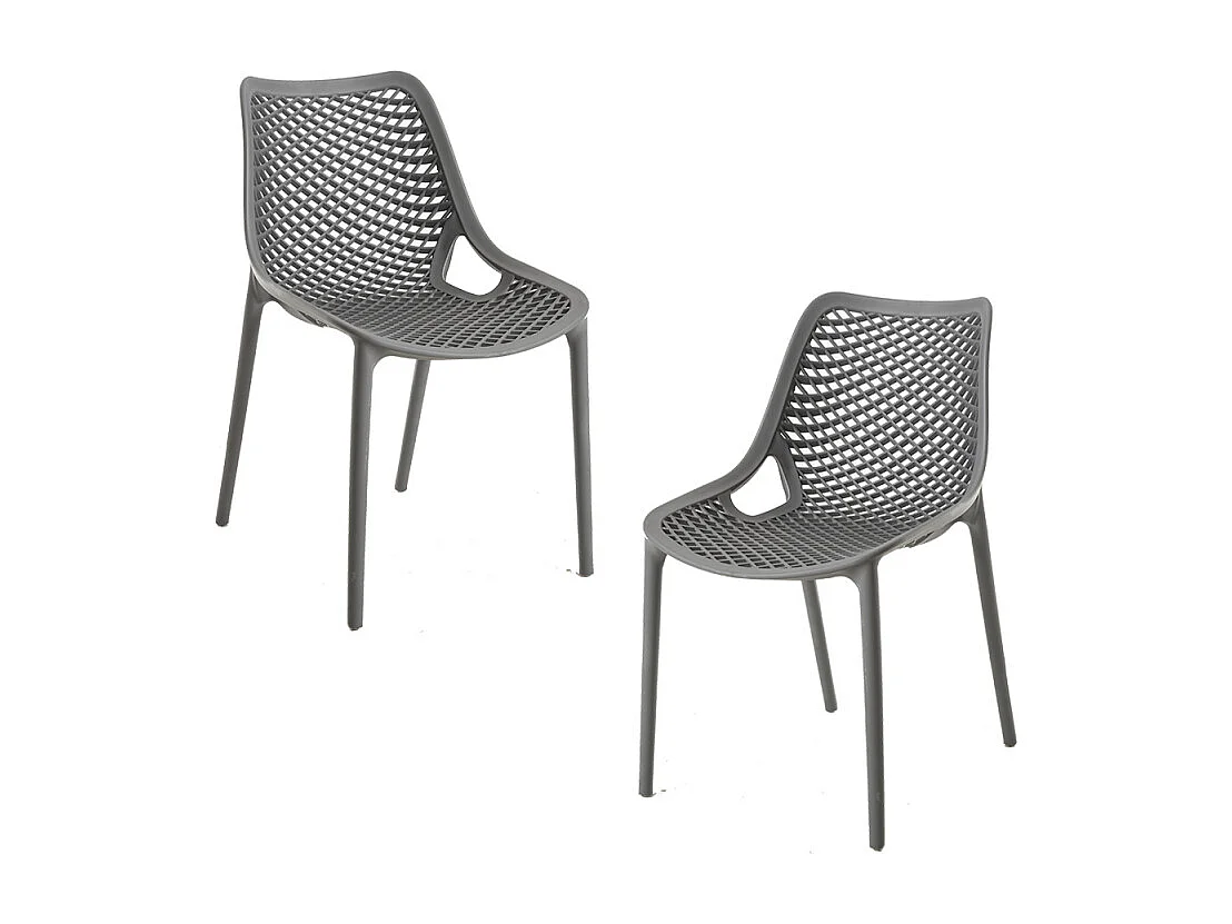 Packs Sillas Comedor - Pack 2 Sillas Kusin - Gris oscuro