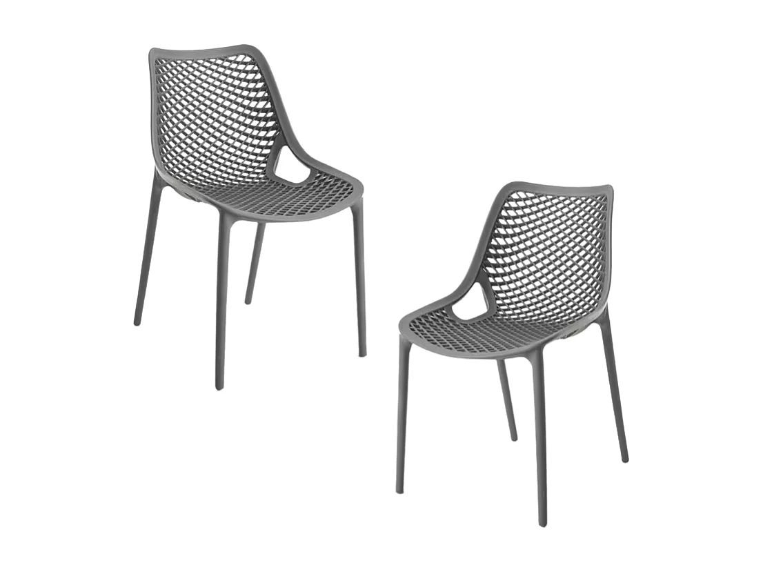 Packs Sillas Comedor - Pack 2 Sillas Kusin - Gris oscuro