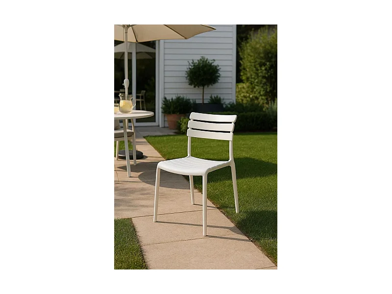 Sillas Jardín - Silla Lamix - Blanco