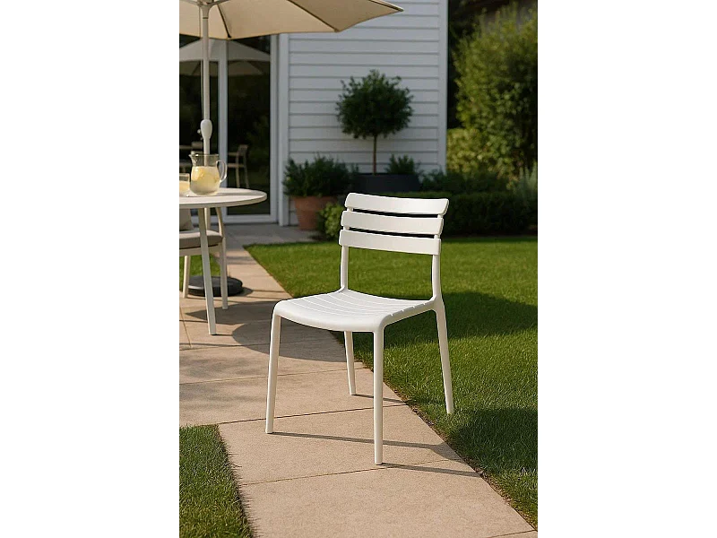 Sillas Jardín - Silla Lamix - Blanco