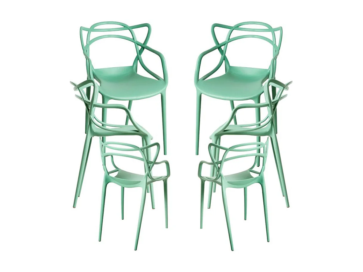 Packs Sillas Jardín - Pack 6 Sillas Korme - Celadón