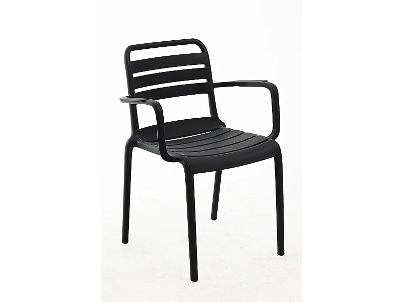 Sillas Jardín - Silla Belia con Brazos - Negro