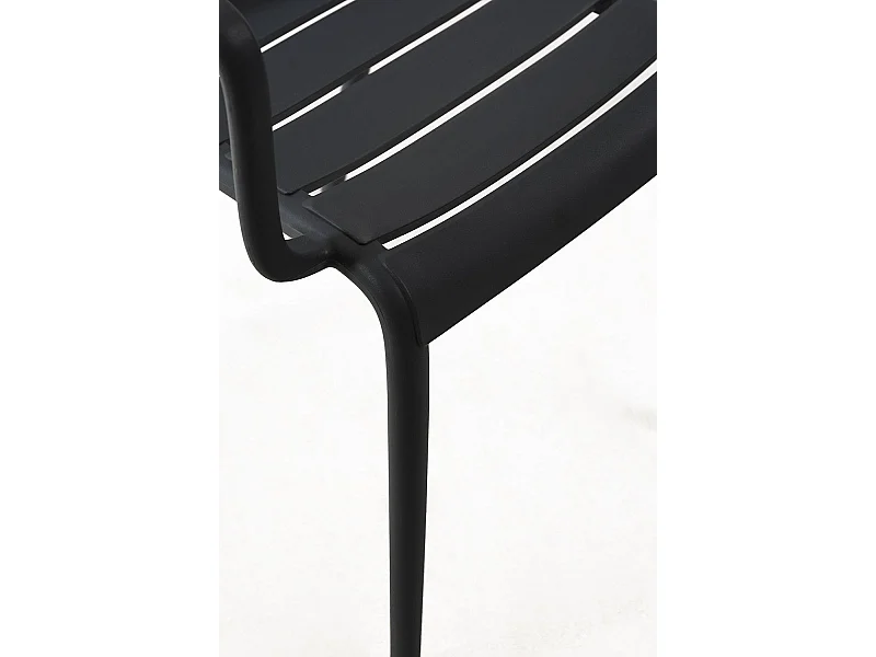 Sillas Jardín - Silla Belia con Brazos - Negro