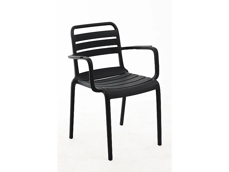 Sillas Jardín - Silla Belia con Brazos - Negro