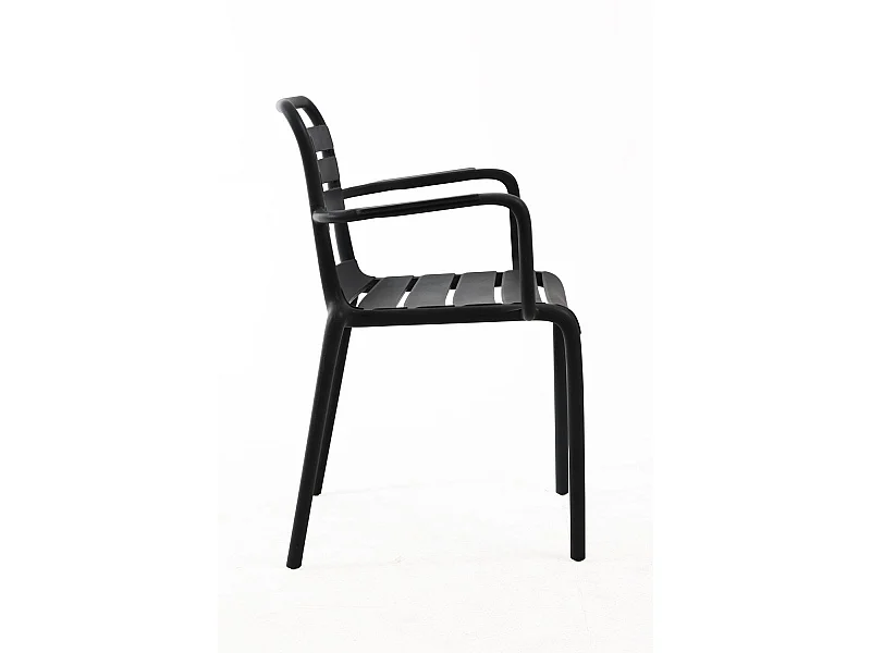 Sillas Jardín - Silla Belia con Brazos - Negro
