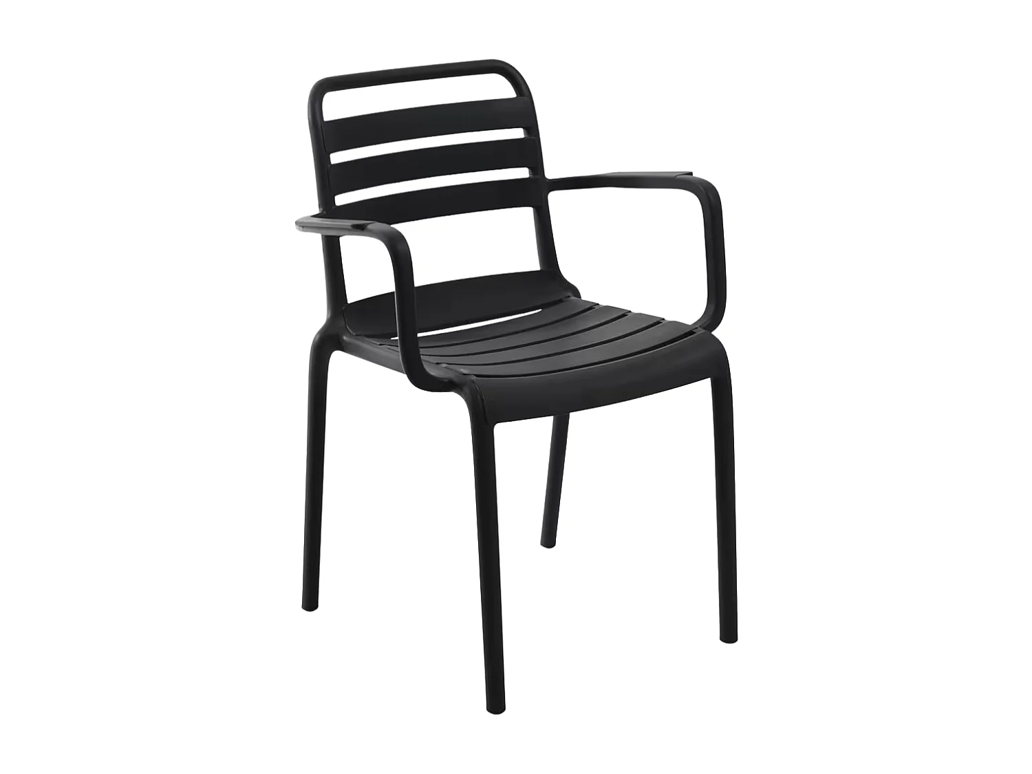 Sillas Jardín - Silla Belia con Brazos - Negro