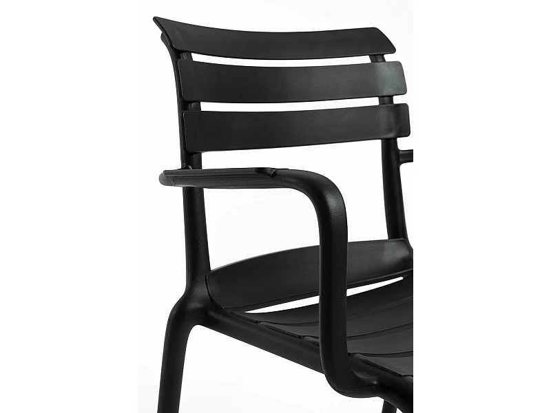 Sillas Jardín - Silla Lamix con Brazos - Negro