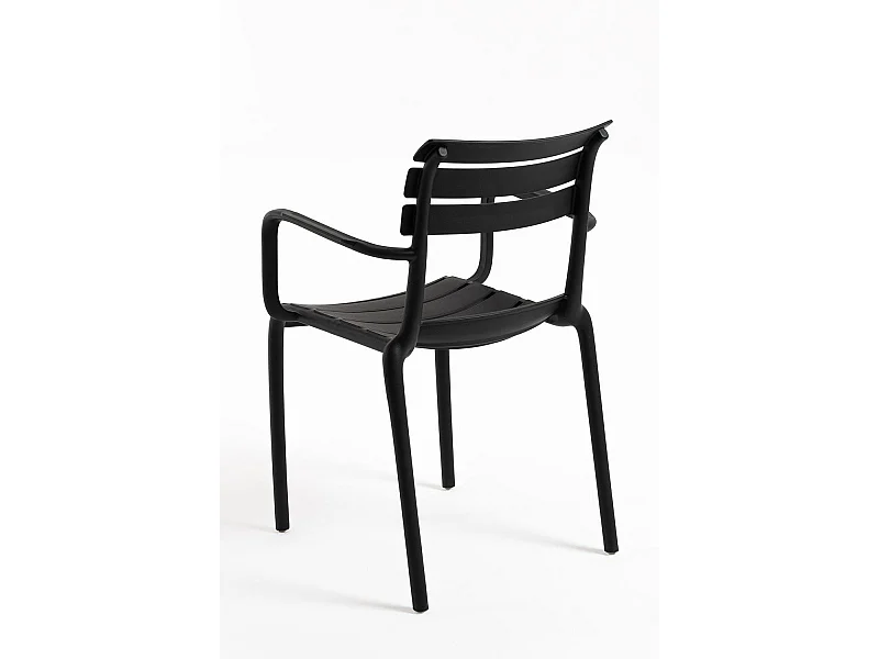 Sillas Jardín - Silla Lamix con Brazos - Negro
