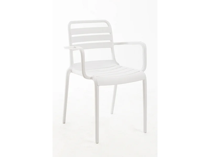 Sillas Jardín - Silla Belia con Brazos - Blanco