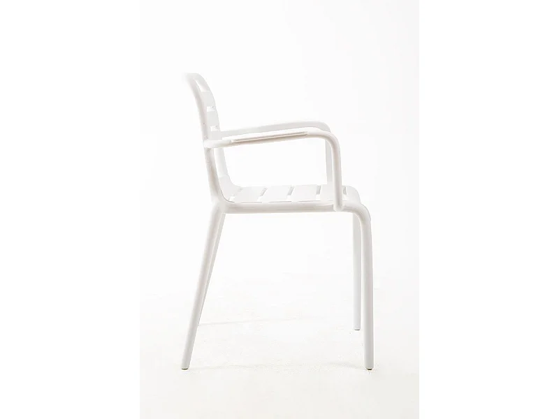 Sillas Jardín - Silla Belia con Brazos - Blanco