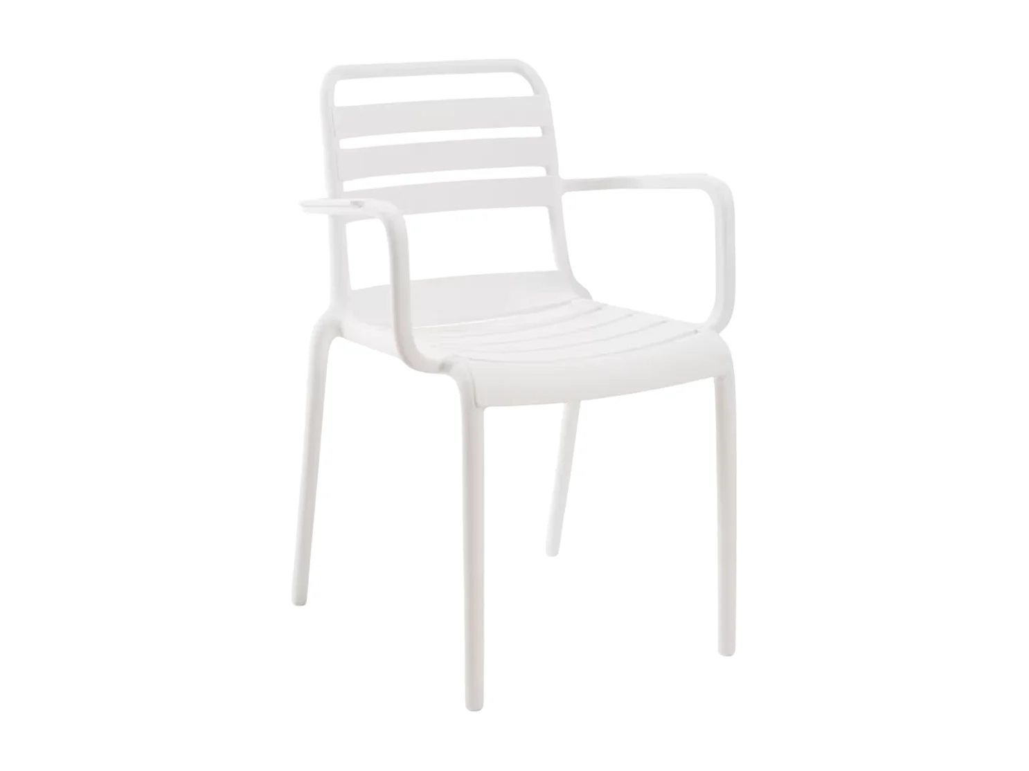 Sillas Jardín - Silla Belia con Brazos - Blanco