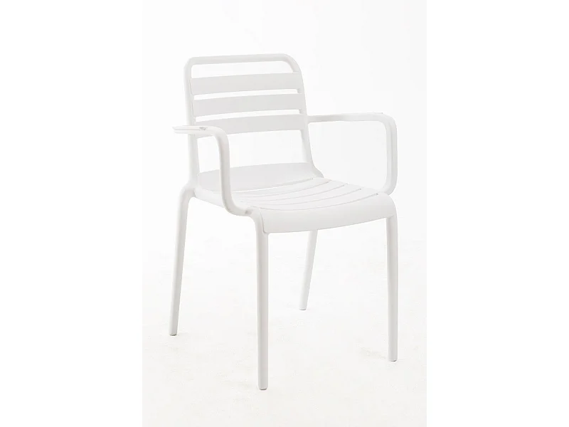 Sillas Jardín - Silla Belia con Brazos - Blanco