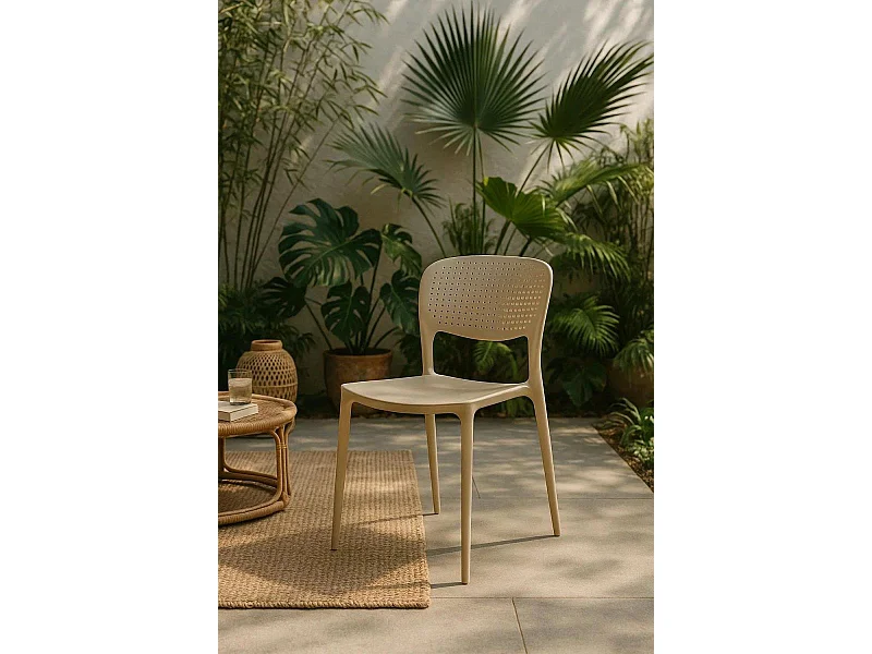 Sillas Jardín - Silla Fresk - Beige