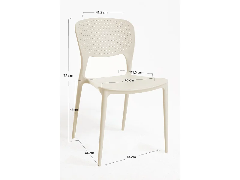 Sillas Jardín - Silla Fresk - Beige