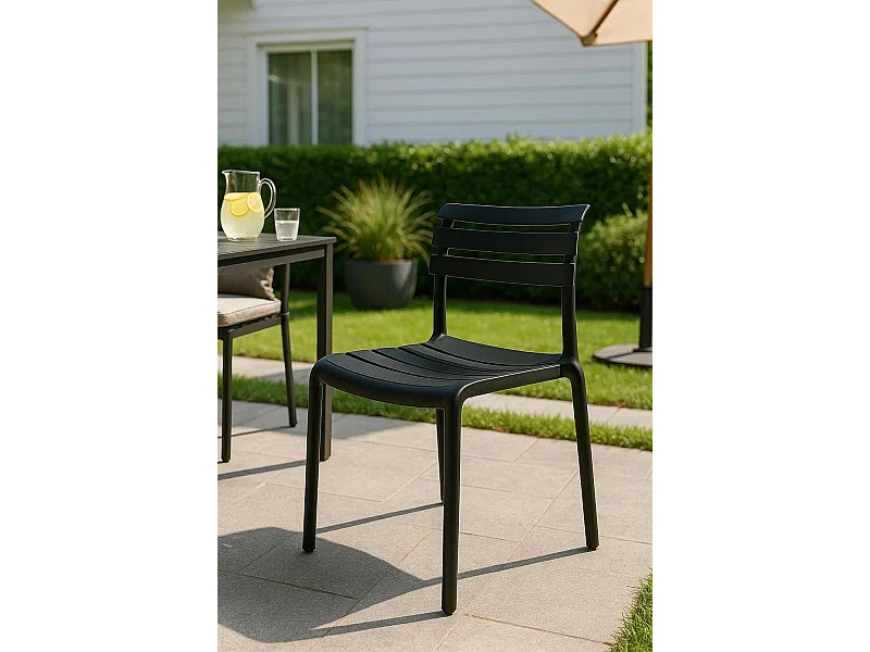 Sillas Jardín - Silla Lamix - Negro