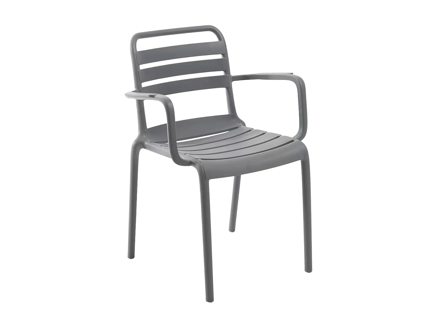 Sillas Jardín - Silla Belia con Brazos - Gris oscuro