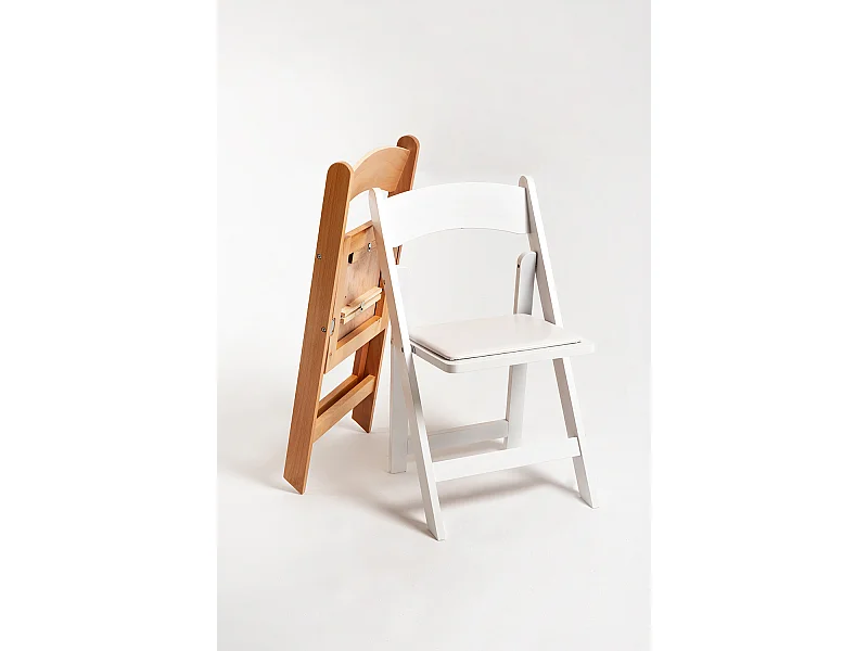 Sillas Plegables - Pack 4 Sillas Plegables Wala Madera - Blanco
