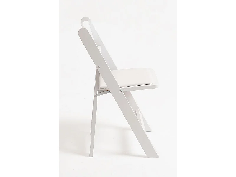 Sillas Plegables - Pack 4 Sillas Plegables Wala Madera para Escritorio y Comedor - Blanco