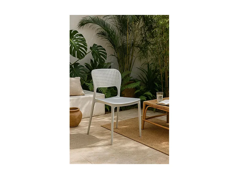 Sillas Jardín - Silla Fresk - Blanco