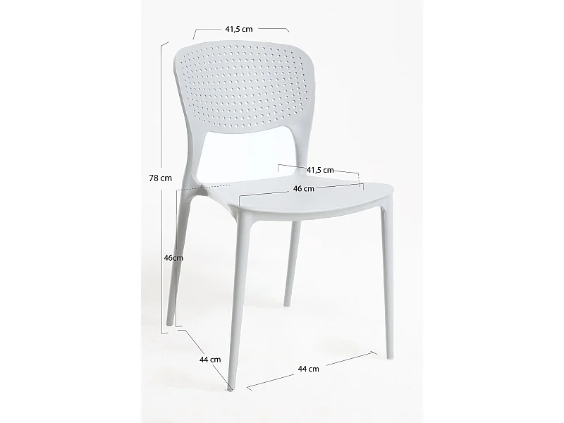 Sillas Jardín - Silla Fresk - Blanco