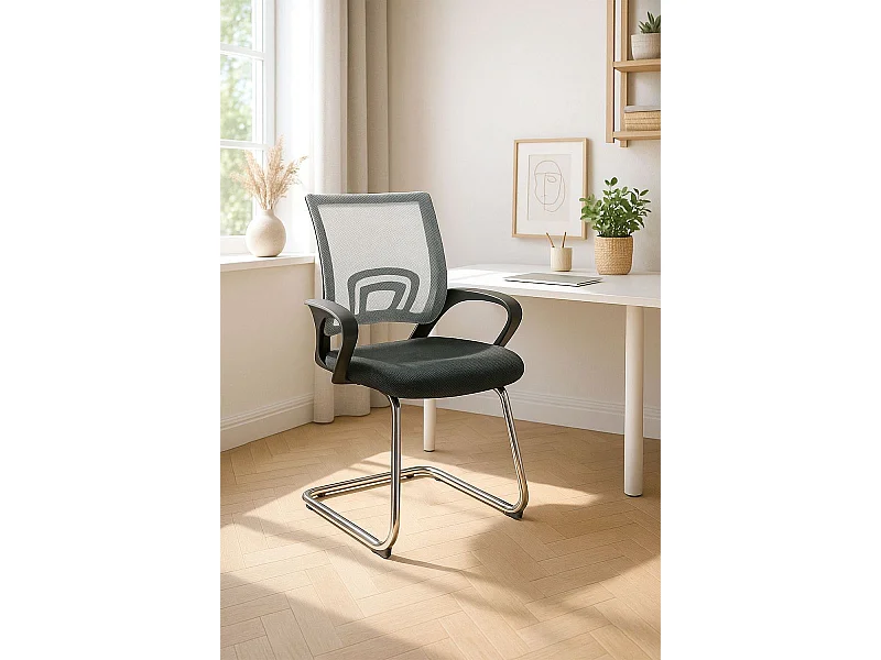 Silla de Oficina sin ruedas Confidente Midi - Máxima Ergonomía - Ideal para Escritorio y Gaming