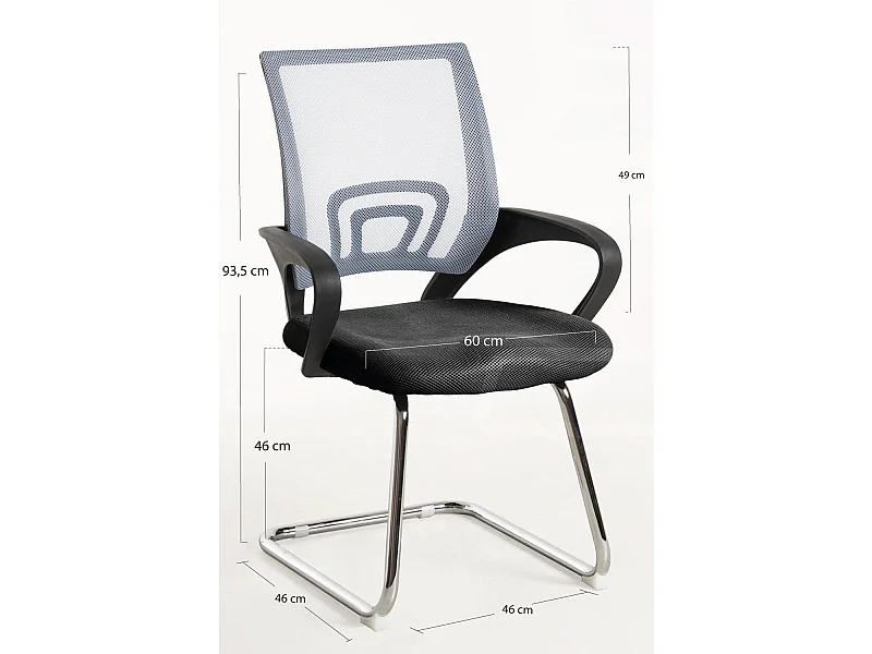 Silla de Oficina sin ruedas Confidente Midi - Máxima Ergonomía - Ideal para Escritorio y Gaming