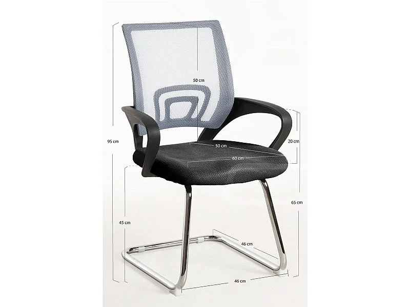 Silla de Oficina sin ruedas Confidente Midi - Máxima Ergonomía - Ideal para Escritorio y Gaming