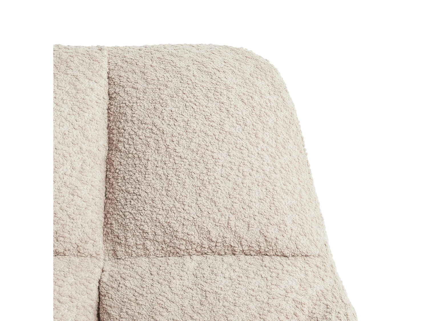 Silla de oficina giratoria PALMDALE Bouclé Beige