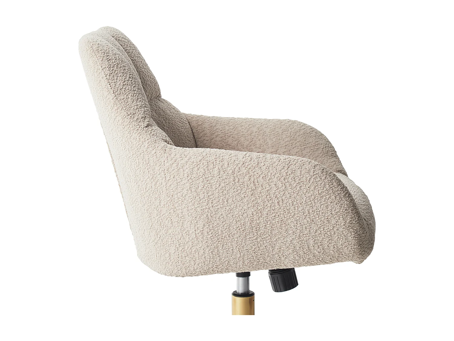 Schreibtischstuhl drehbar PALMDALE Bouclé Beige