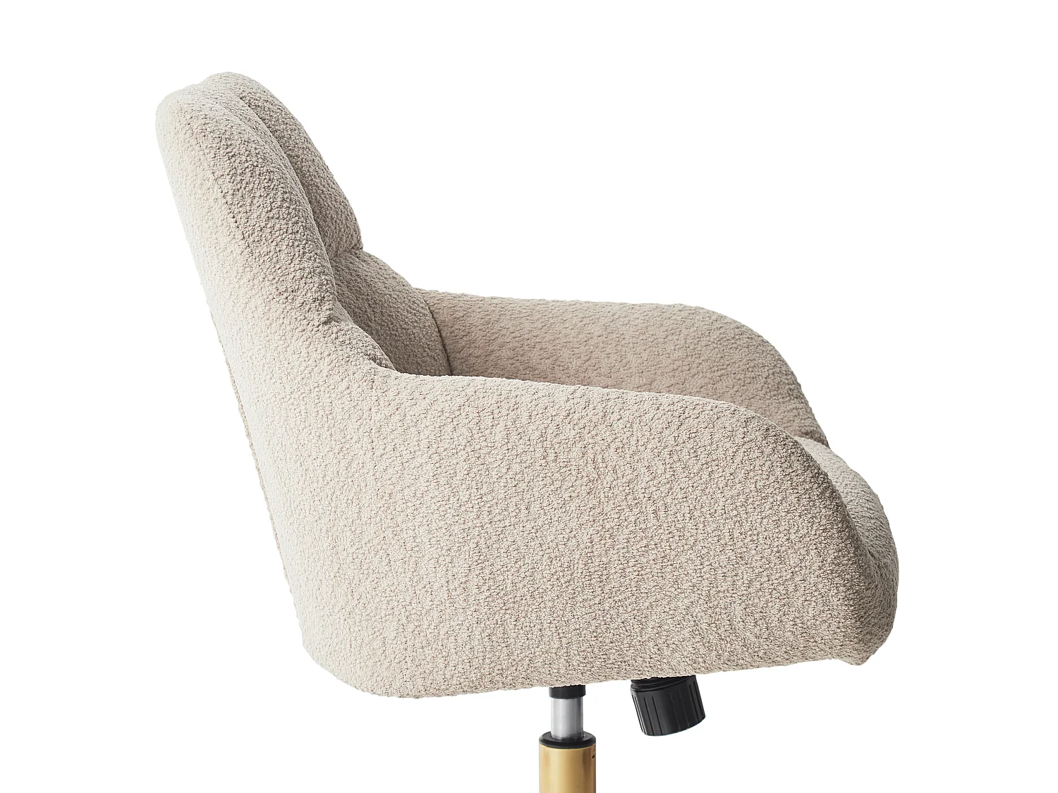 Schreibtischstuhl drehbar PALMDALE Bouclé Beige