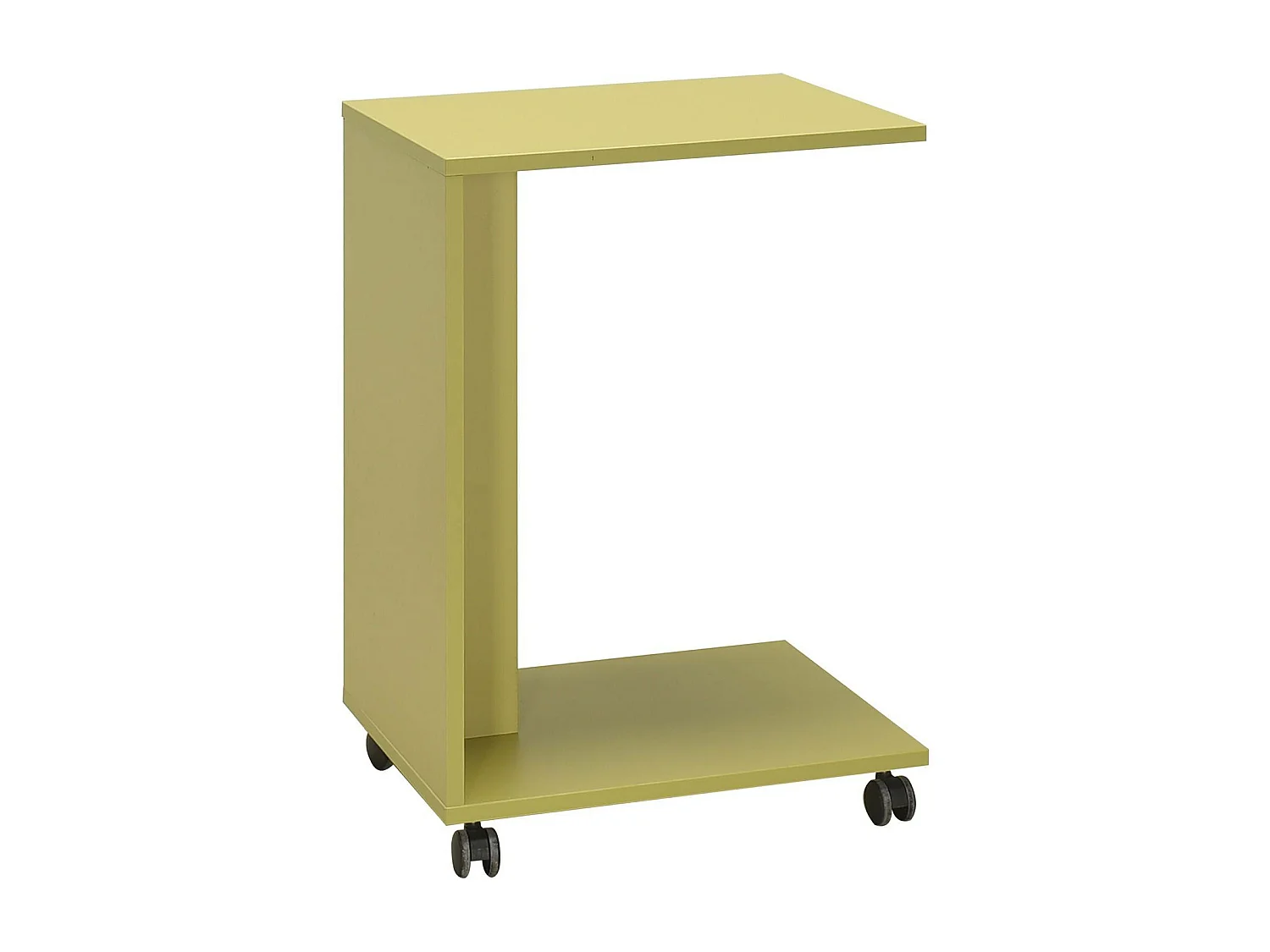 Bout de canapé mobile à roulettes capela H65cm Vert