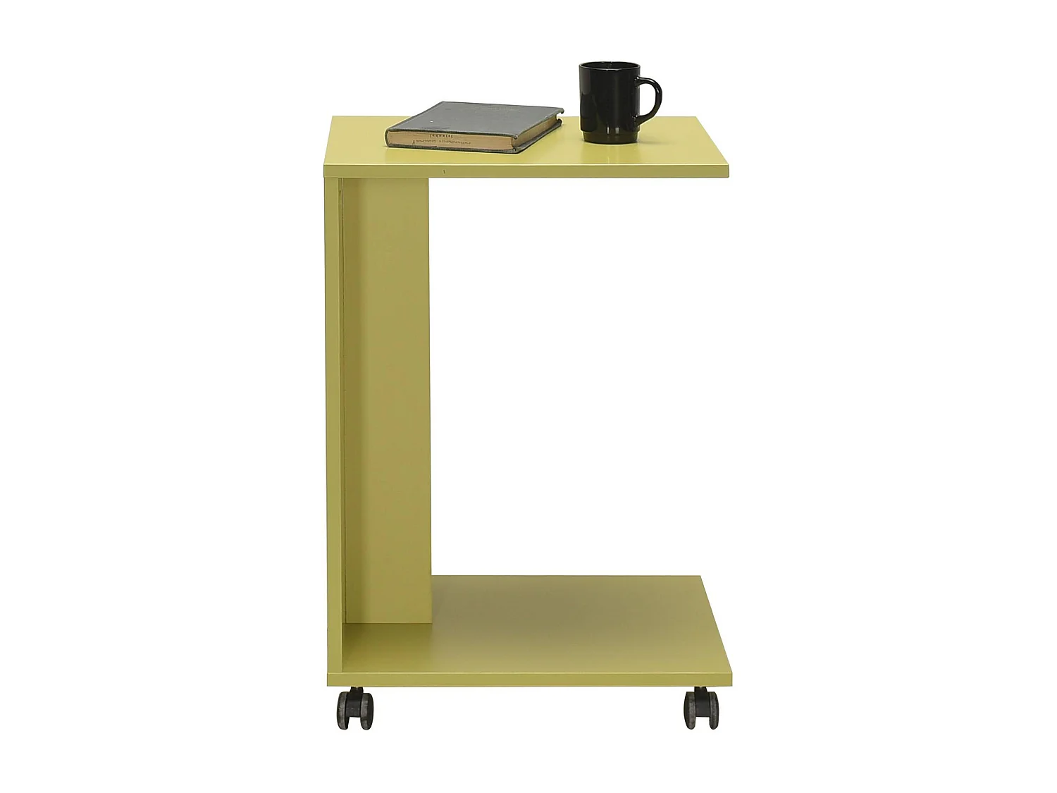 Bout de canapé mobile à roulettes capela H65cm Vert