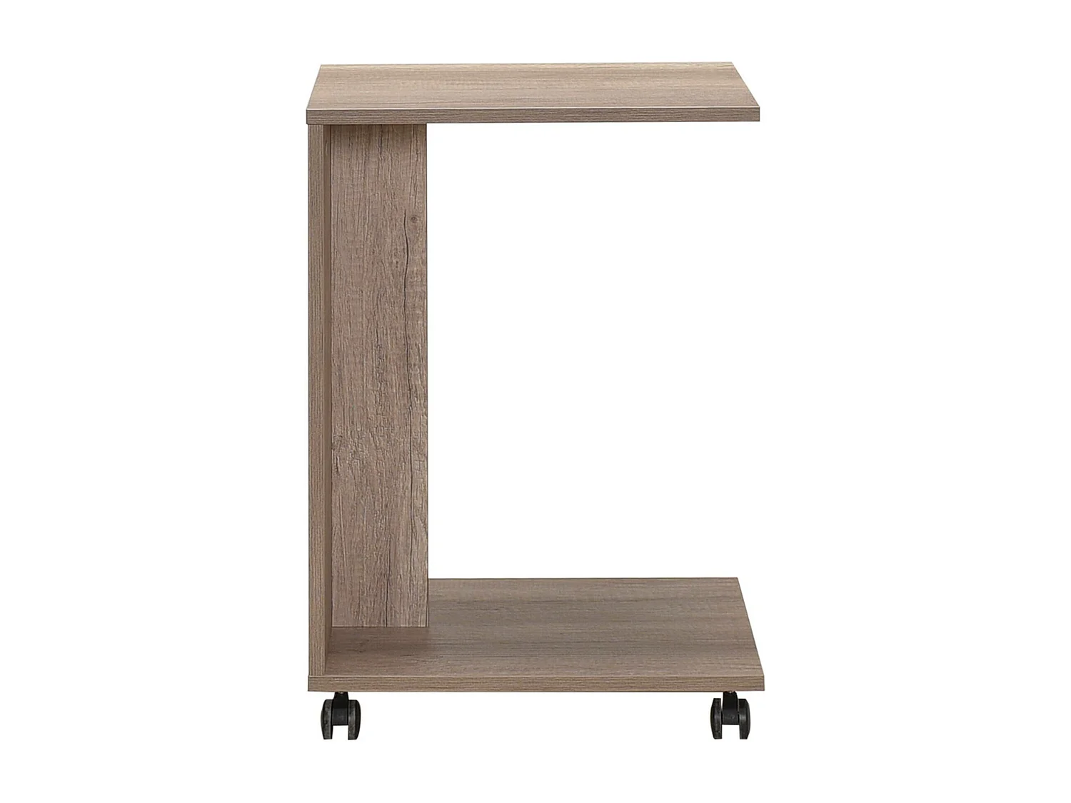 Bout de canapé mobile à roulettes capela H65cm Bois clair