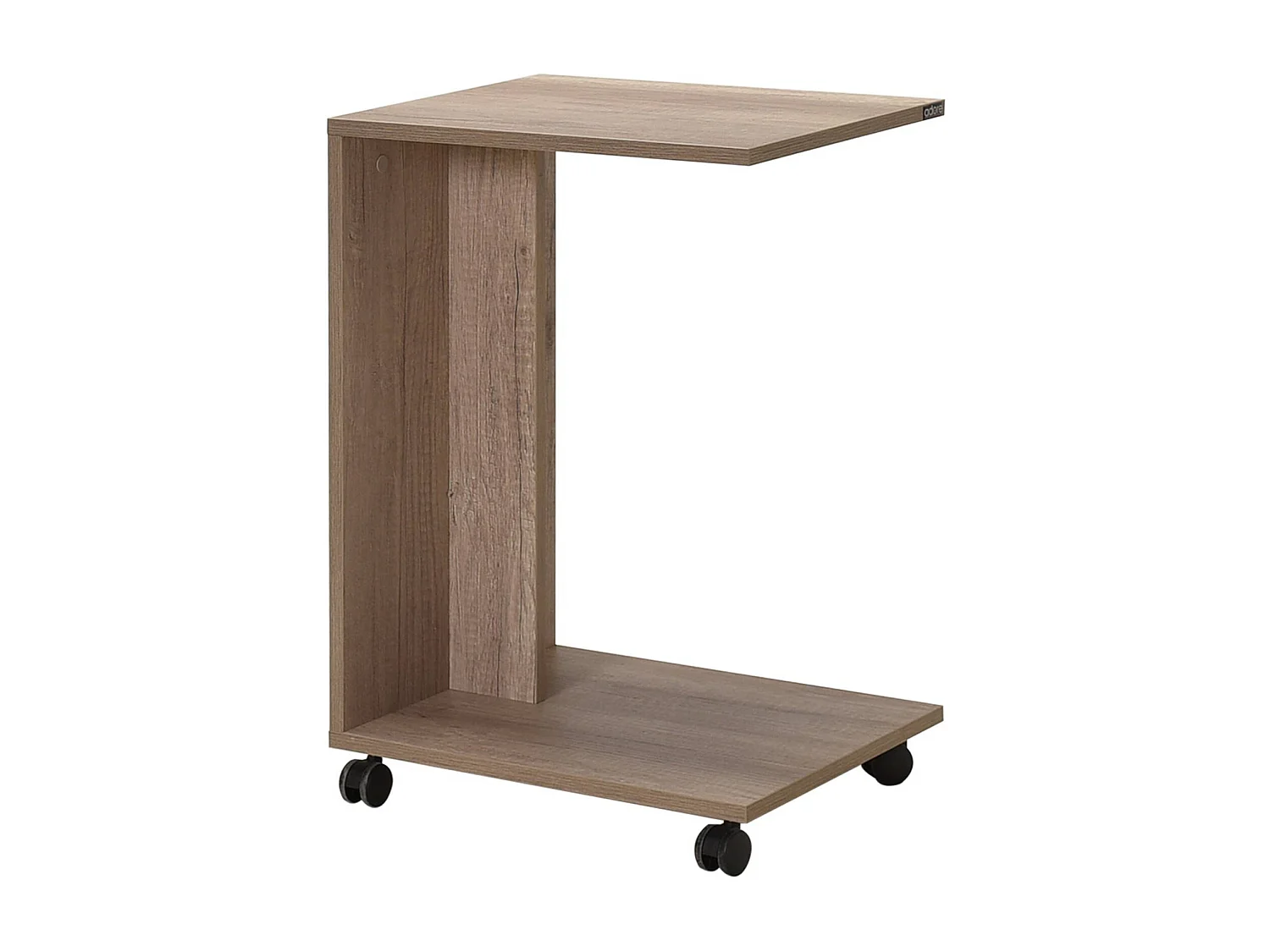 Bout de canapé mobile à roulettes capela H65cm Bois clair