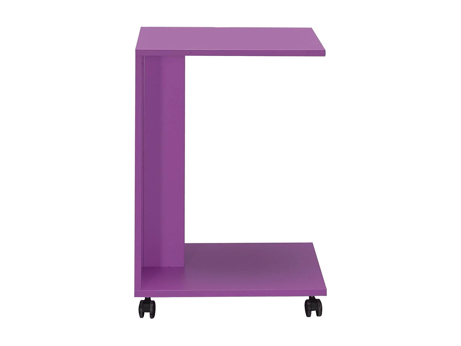 Bout de canapé mobile à roulettes capela H65cm Violet